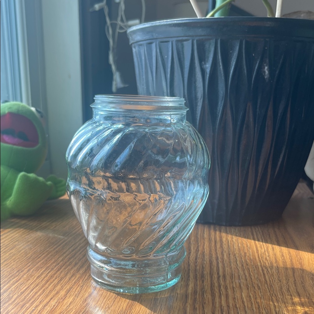 Elegant Clear Glass Vase